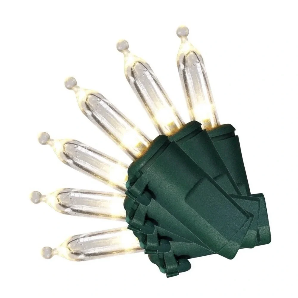 300 Light Smooth LED Mini 2X Super Bright Warm White Christmas Lights Steady Lit